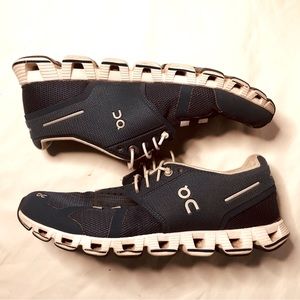 On Cloud Running Athletic Shoes Blue White OC Sneakers Women's Size US 8W